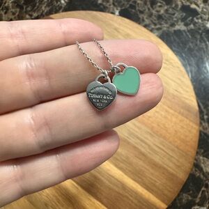 Tiffany Blue® Double Heart Tag Pendant